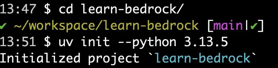 Initialise the project for Python