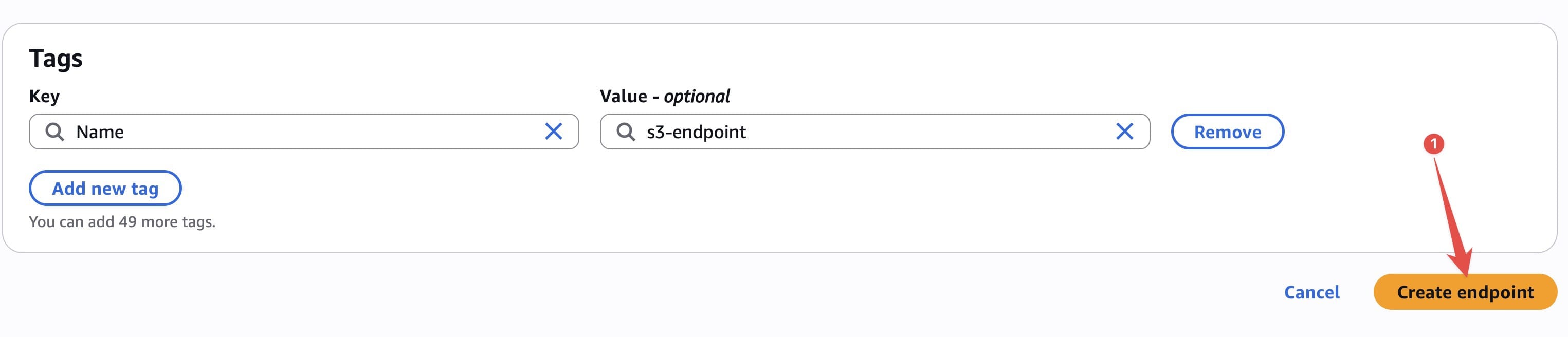 Just Create VPC Endpoint