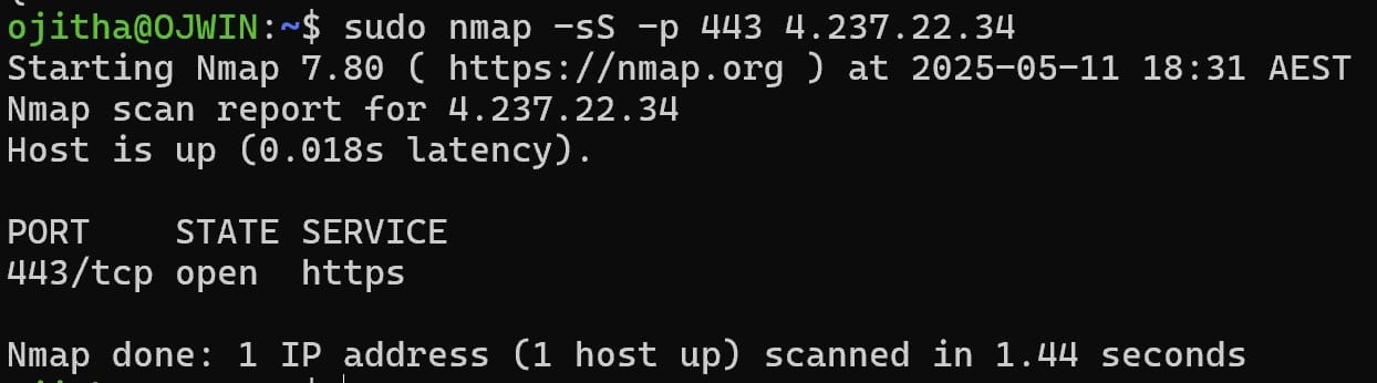 TCP SYN Scan