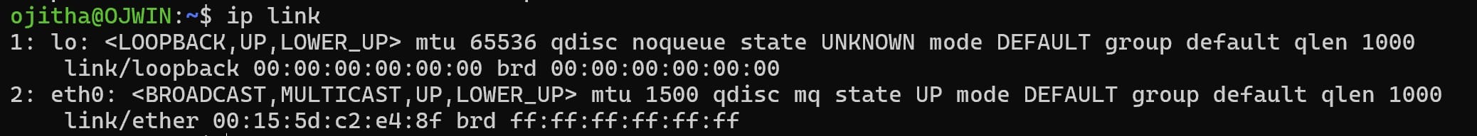 ip link
